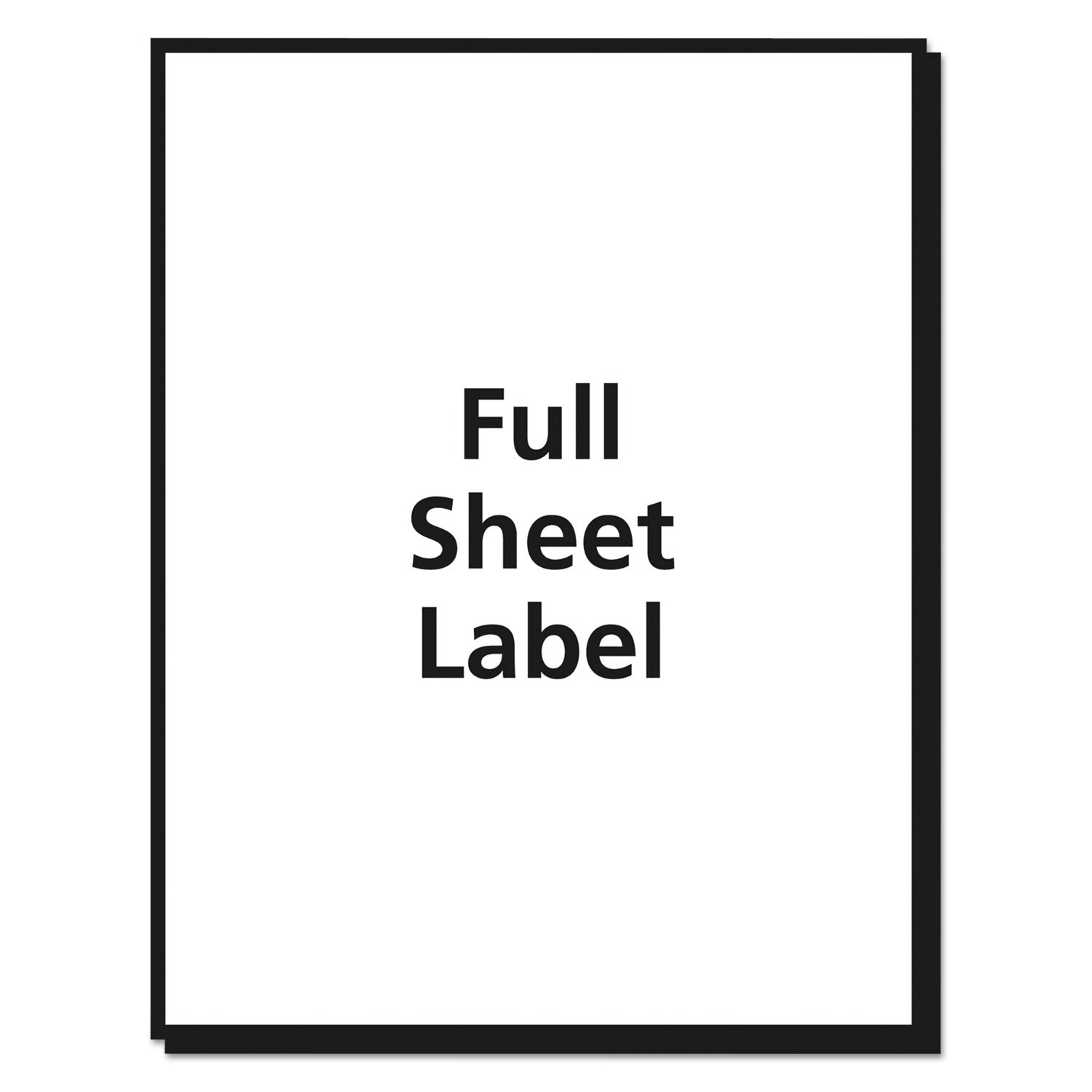 Matte Clear Shipping Labels, Inkjet Printers, 8.5 x 11, Clear, 10/Pack - 