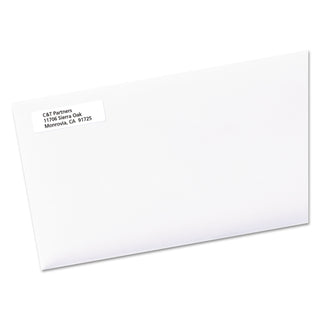 White Address Labels w/ Sure Feed Technology for Laser Printers, Laser Printers, 0.5 x 1.75, White, 80/Sheet, 250 Sheets/Box