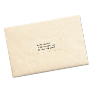 Matte Clear Easy Peel Mailing Labels w/ Sure Feed Technology, Inkjet Printers, 1 x 2.63, Clear, 30/Sheet, 25 Sheets/Pack