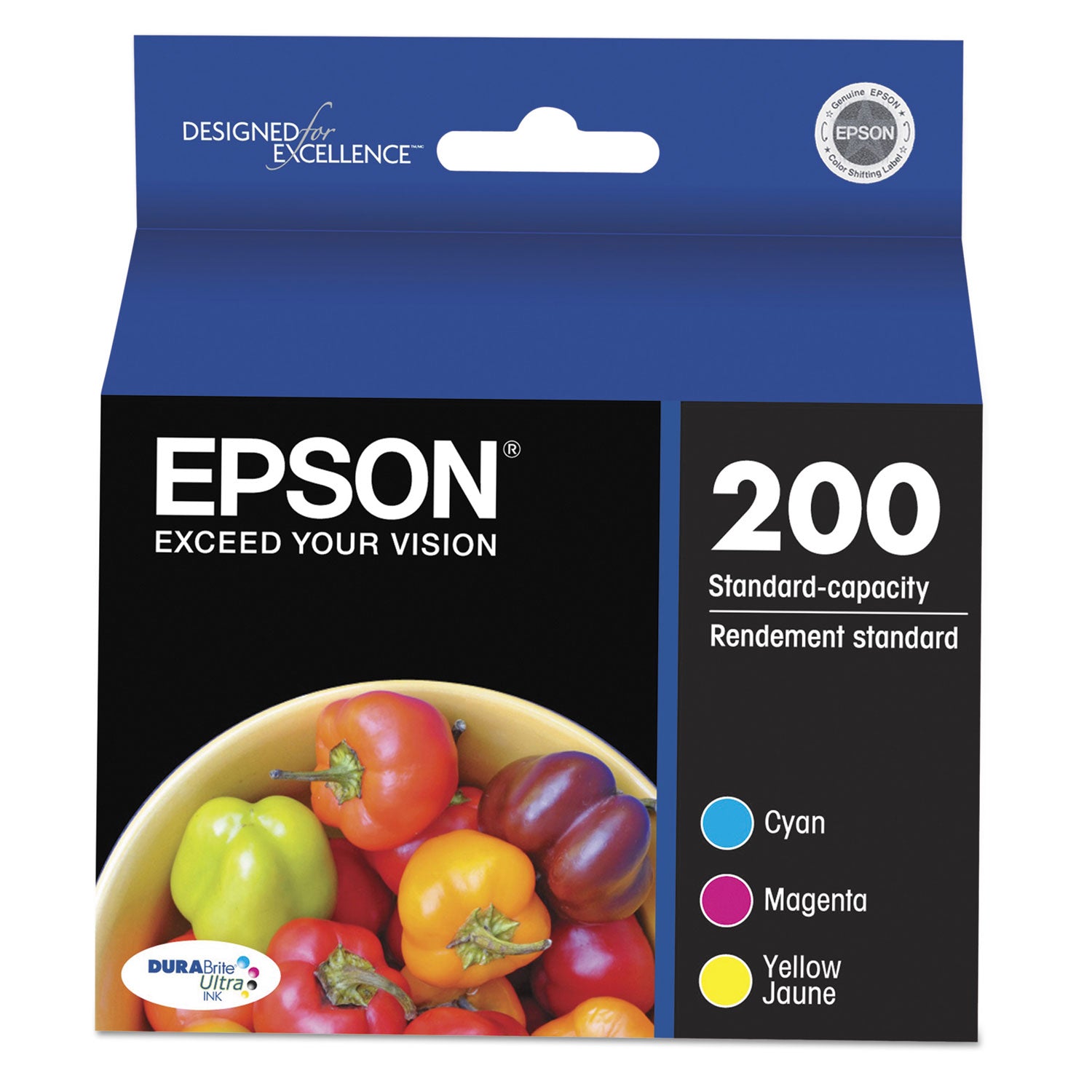 T200520-S (200) DURABrite Ultra Ink, 165 Page-Yield, Cyan/Magenta/Yellow