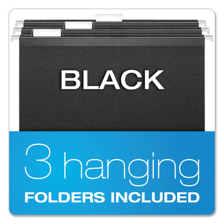 Portable File Boxes, Letter Files, 14.88" x 6.5" x 11.88", Granite - 