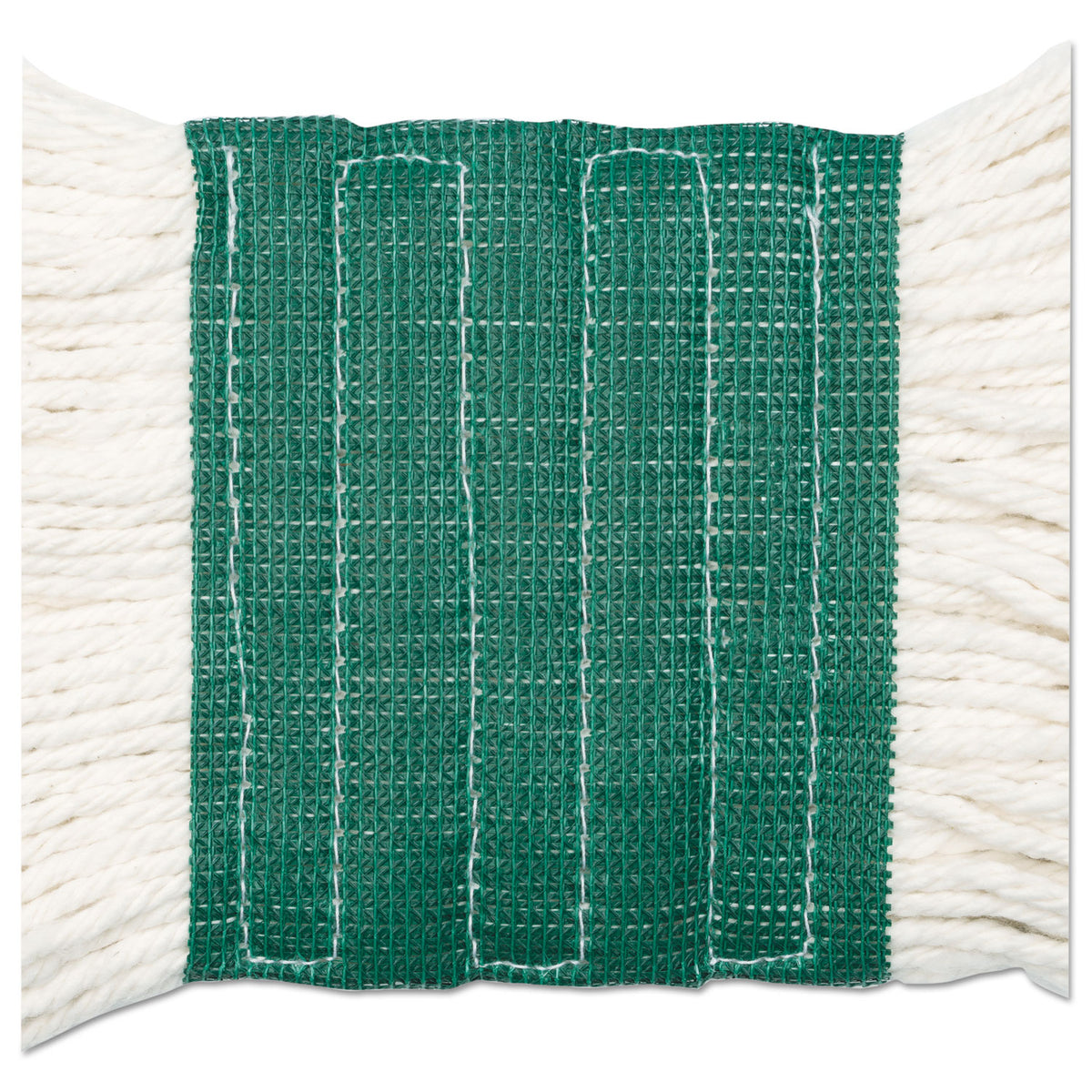 Super Loop Wet Mop Head, Cotton/Synthetic Fiber, 5" Headband, Medium Size, White