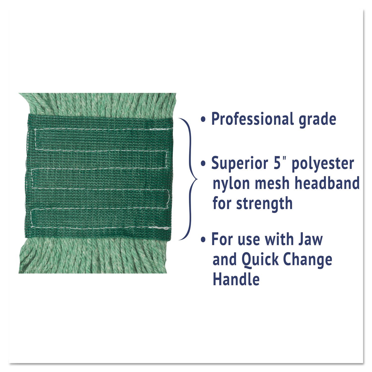 super-loop-wet-mop-head-cotton-synthetic-fiber-5-headband-medium-size-green-12-carton_bwk502gnct - 5
