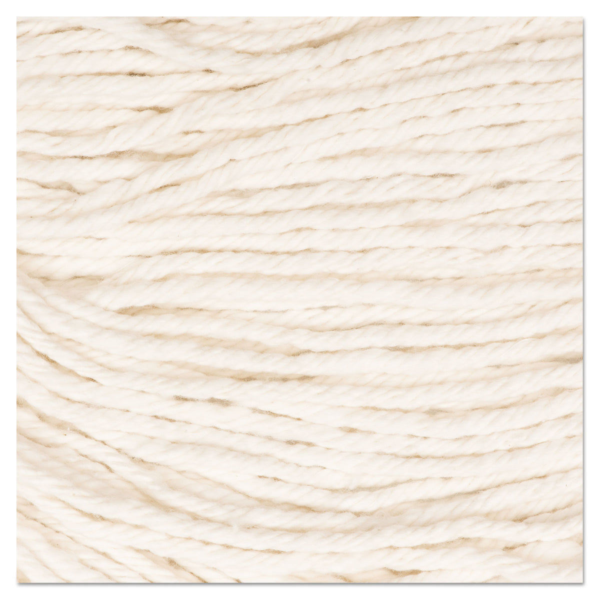 Super Loop Wet Mop Head, Cotton/Synthetic Fiber, 5" Headband, Medium Size, White