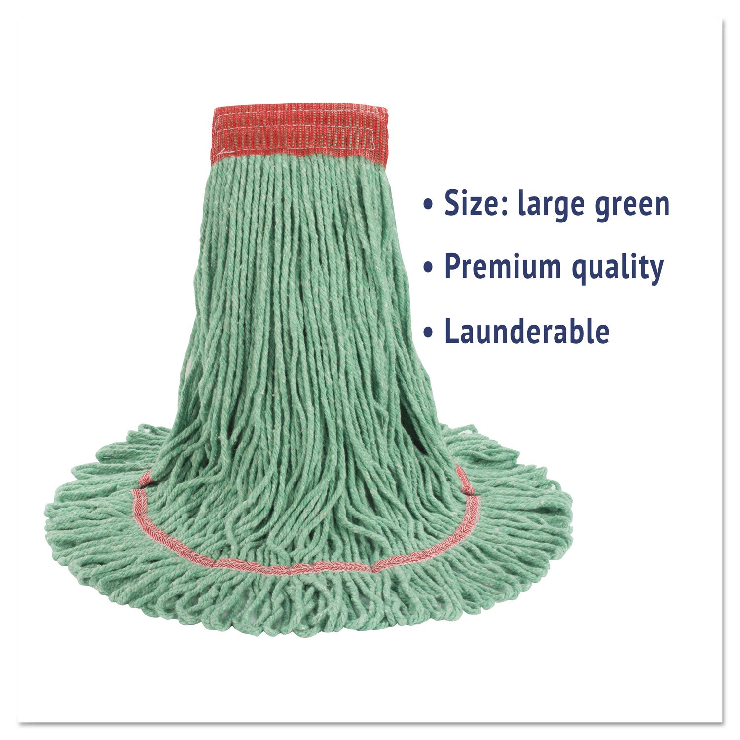 super-loop-wet-mop-head-cotton-synthetic-fiber-5-headband-large-size-green-12-carton_bwk503gnct - 3
