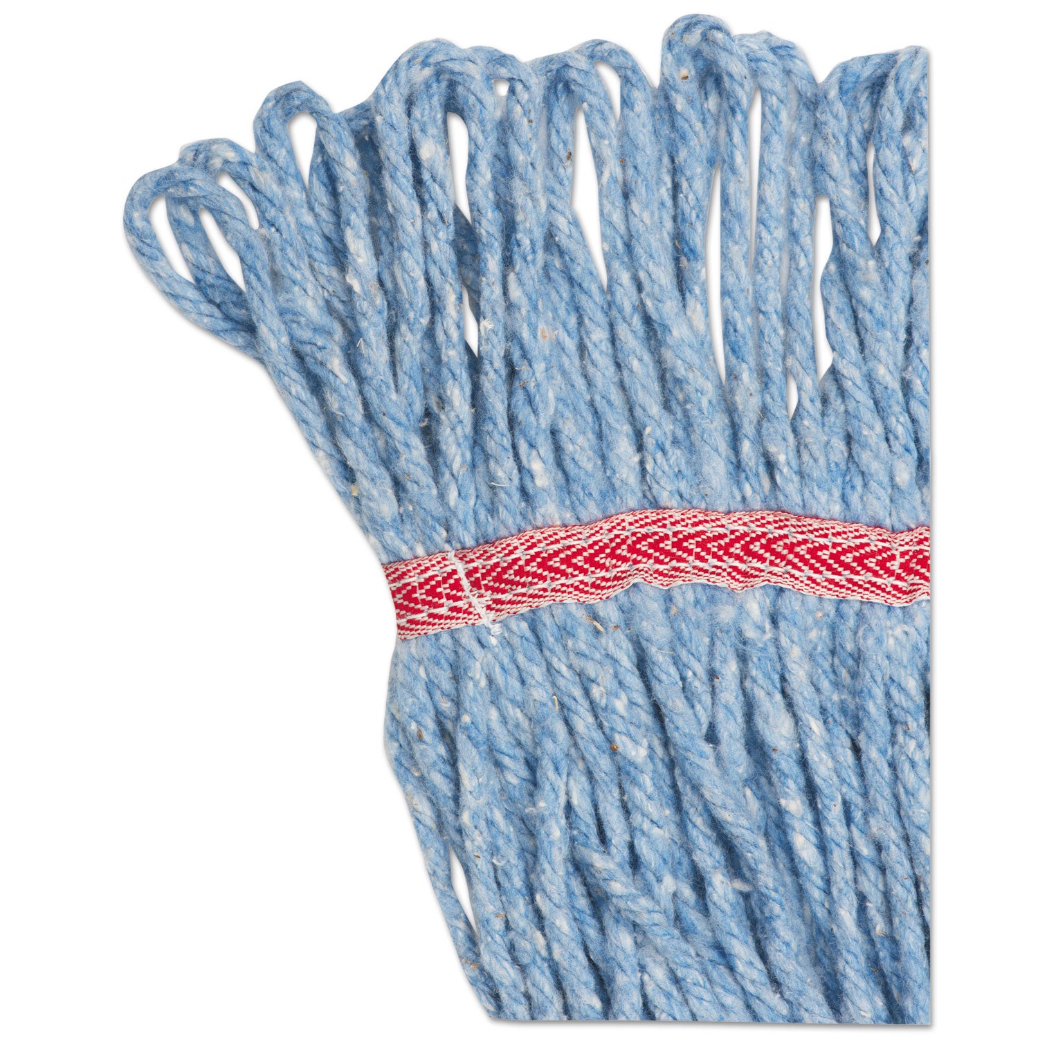 Super Loop Wet Mop Head, Cotton/Synthetic Fiber, 5" Headband, Large Size, Blue - 