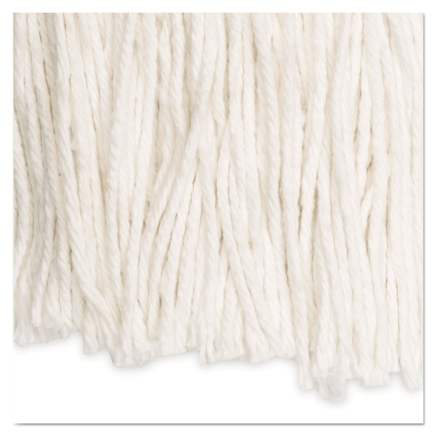 Cut-End Wet Mop Head, Rayon, No. 20, White, 12/Carton