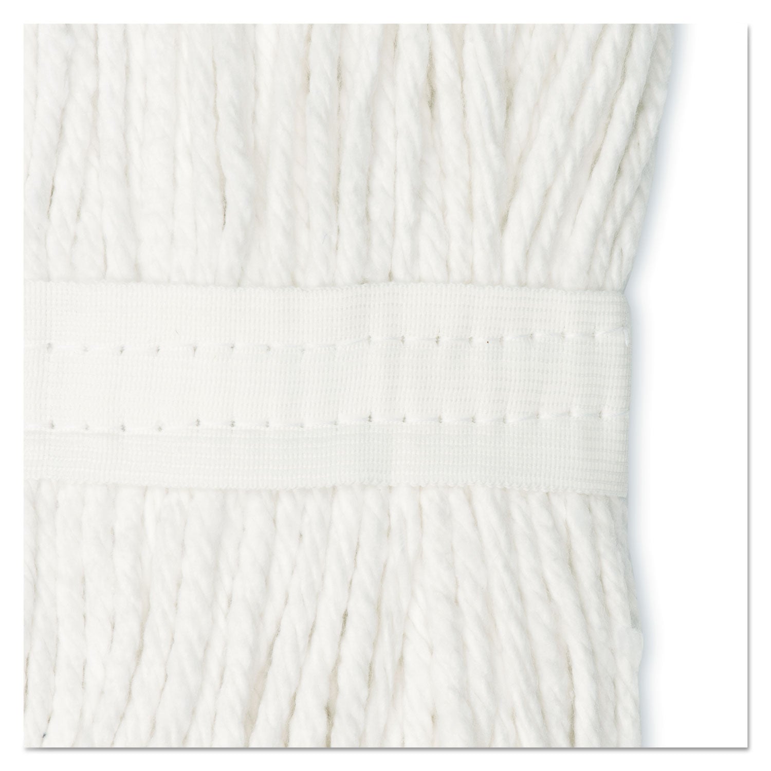 Cut-End Wet Mop Head, Cotton, No. 24, White - 