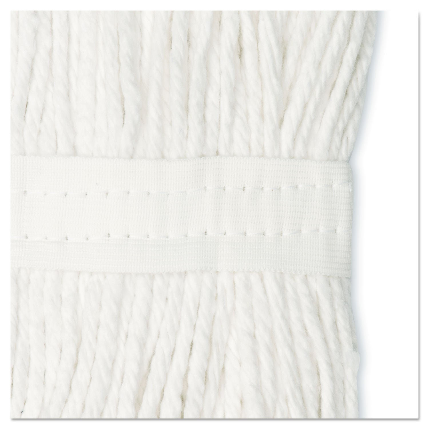 Cut-End Wet Mop Head, Cotton, No. 16 Size, White