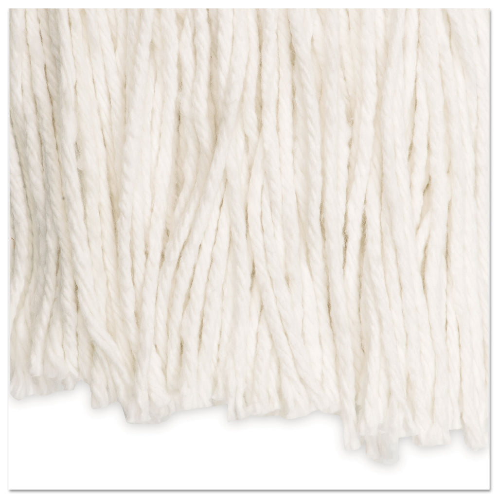 Cut-End Wet Mop Head, Rayon, No. 20, White