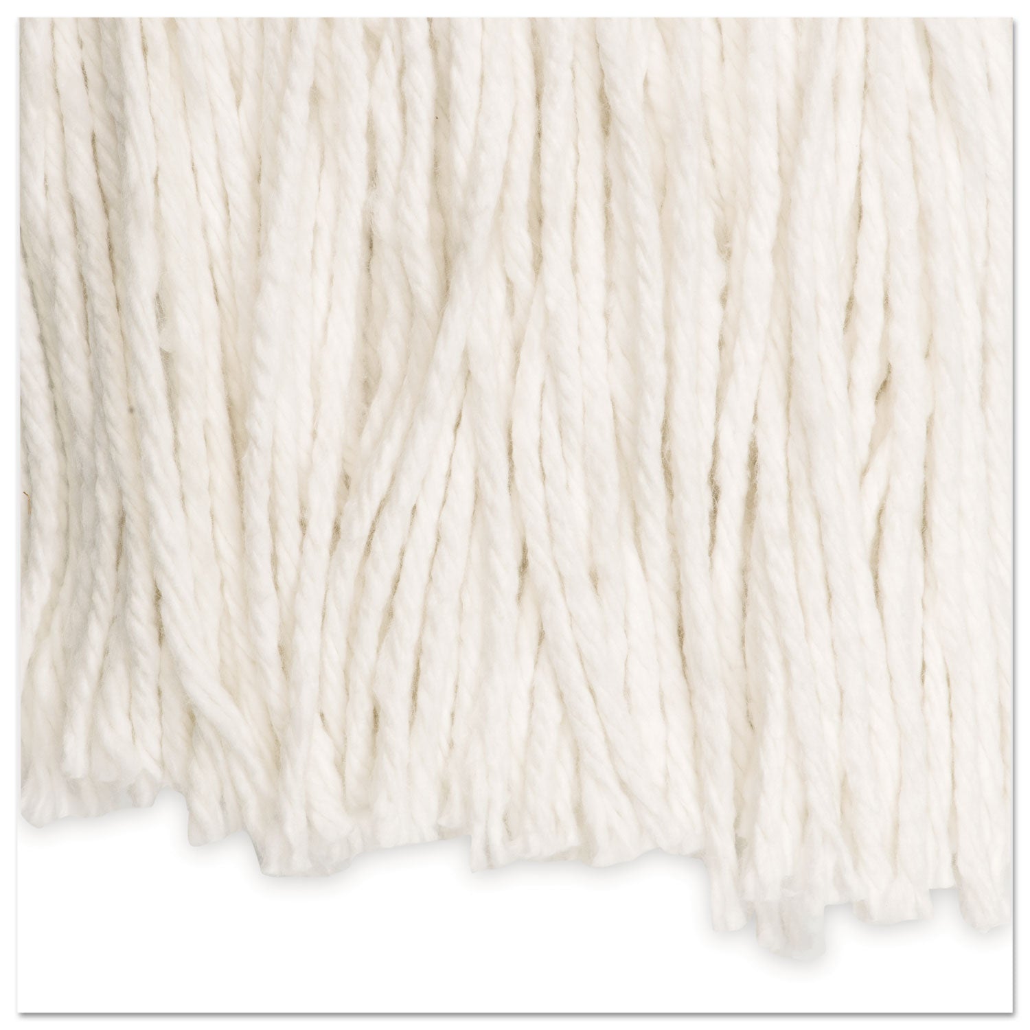 Cut-End Wet Mop Head, Rayon, No. 20, White