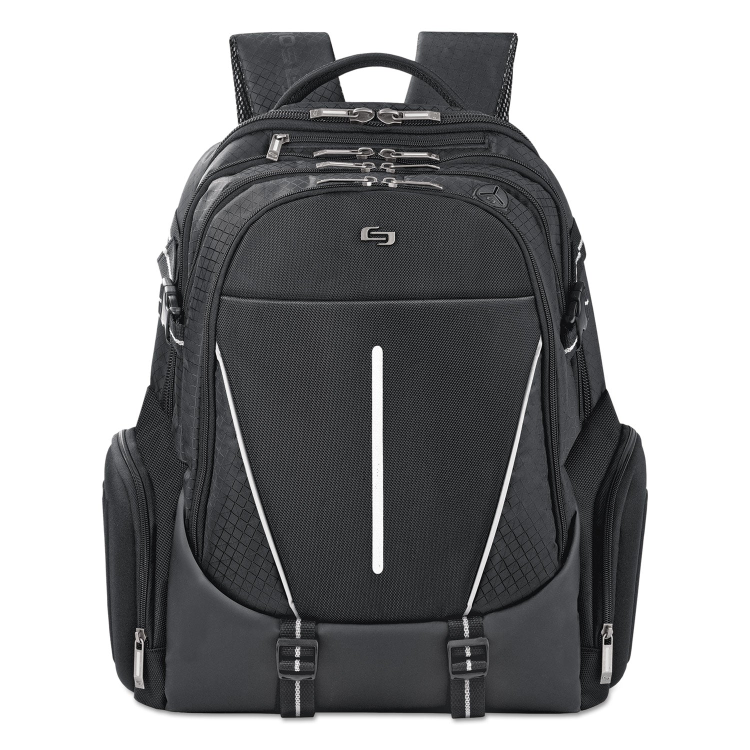 Active Laptop Backpack, Fits Devices Up to 17.3", Polyester, 12.5 x 6.5 x 19, Black - 