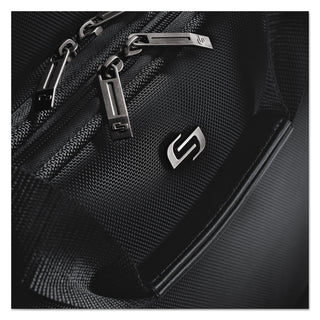 Classic Rolling Case, Fits Devices Up to 17.3", Polyester, 17.5 x 9 x 14, Black - 