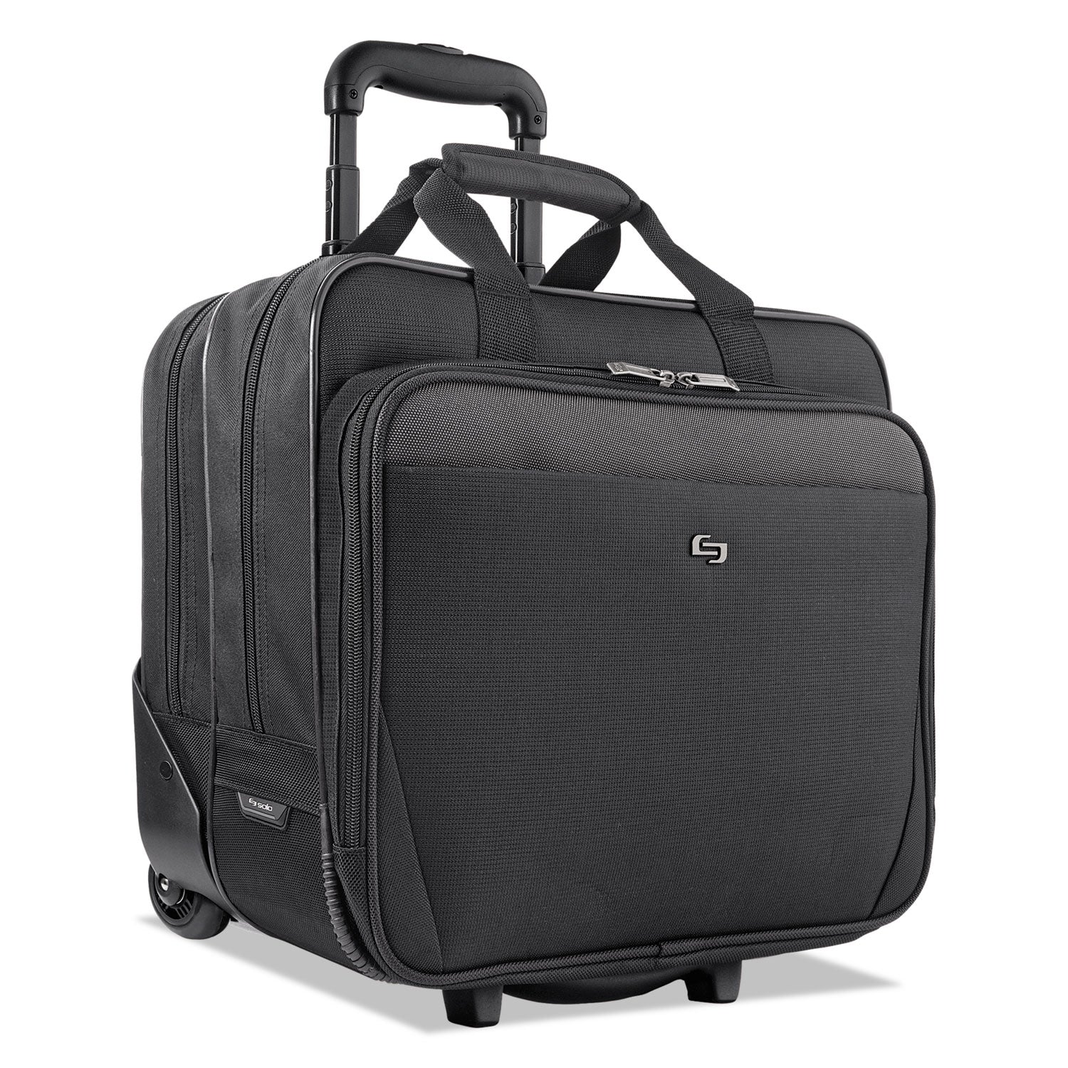 Classic Rolling Case, Fits Devices Up to 17.3", Polyester, 16.75 x 7 x 14.38, Black - 