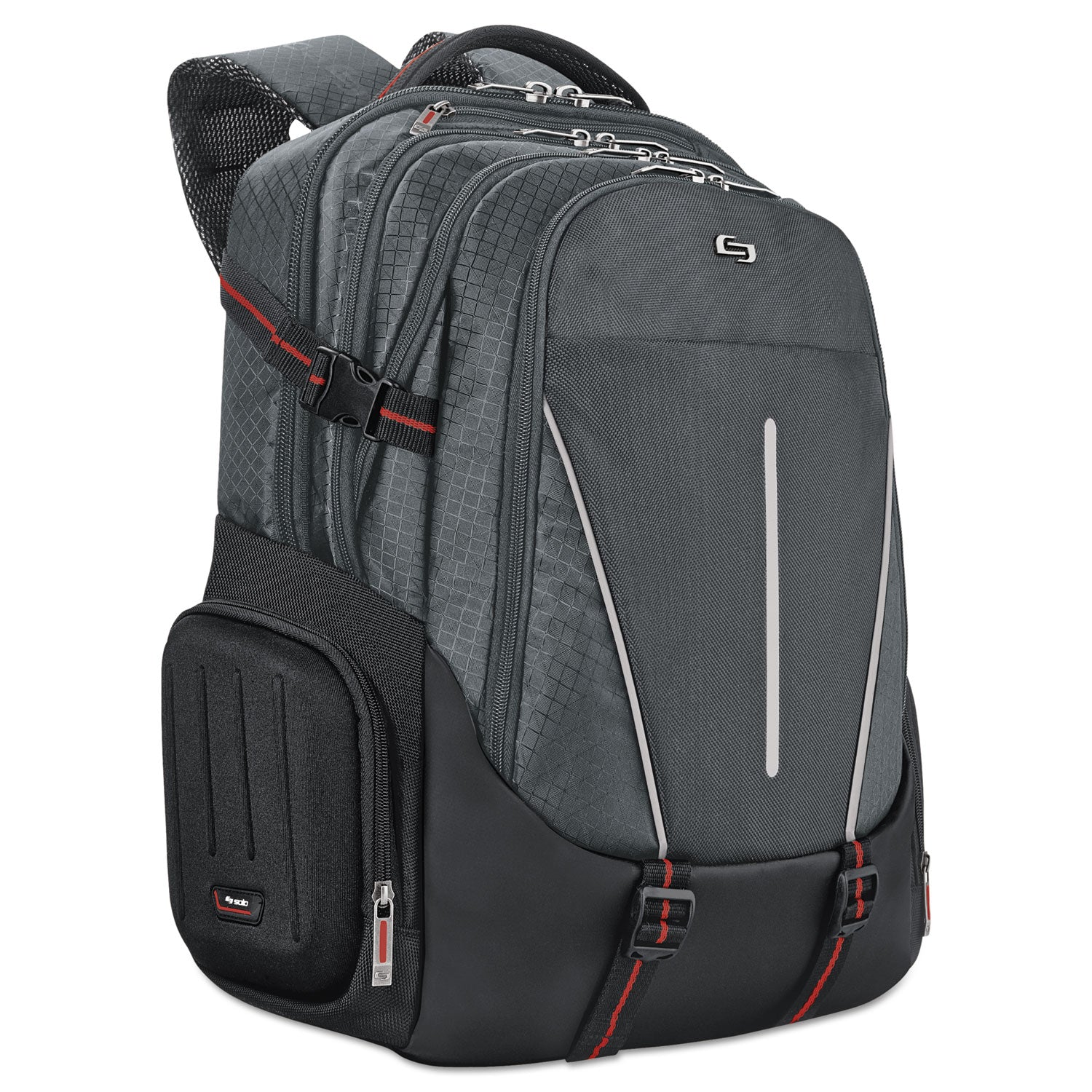 Active Laptop Backpack, Fits Devices Up to 17.3", Polyester, 12.5 x 6.5 x 19, Black - 