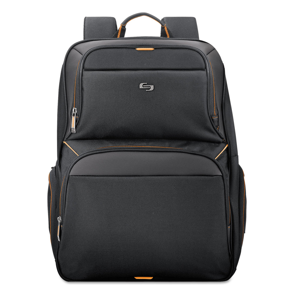 Urban Backpack, Fits Devices Up to 17.3", Polyester, 12.5 x 8.5 x 18.5, Black - 
