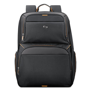 Urban Backpack, Fits Devices Up to 17.3", Polyester, 12.5 x 8.5 x 18.5, Black - 