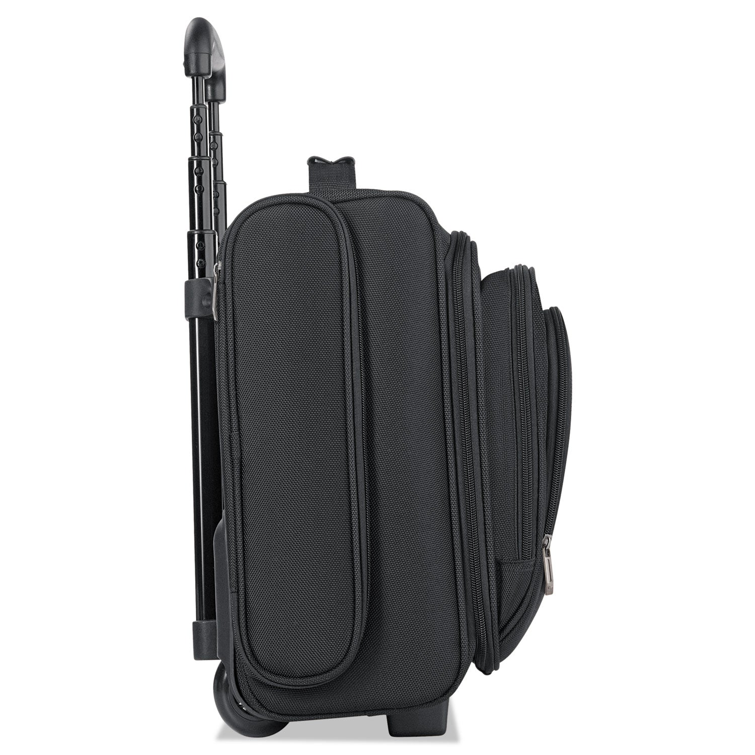 Classic Rolling Overnighter Case, Fits Devices Up to 15.6", Ballistic Polyester, 16.14 x 6.69 x 13.78, Black - 