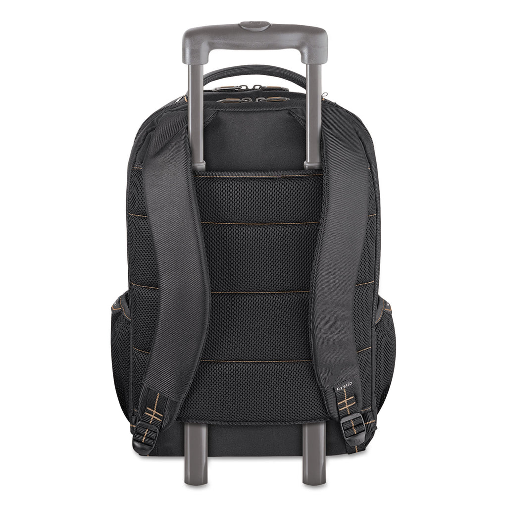 Pro Backpack, Fits Devices Up to 17.3", Polyester, 12.25 x 6.75 x 17.5, Black - 