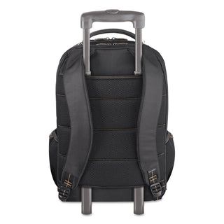 Pro Backpack, Fits Devices Up to 17.3", Polyester, 12.25 x 6.75 x 17.5, Black - 