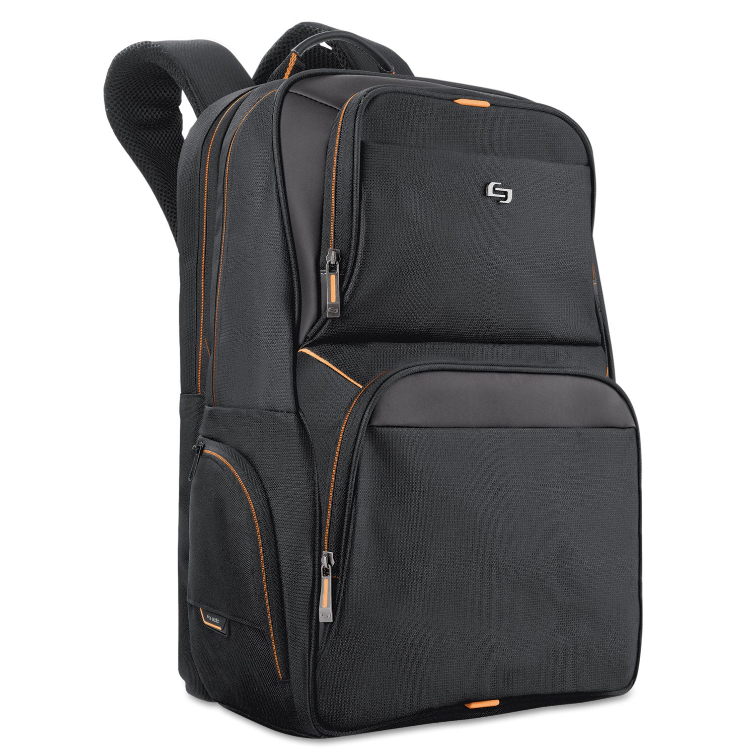 Urban Backpack, Fits Devices Up to 17.3", Polyester, 12.5 x 8.5 x 18.5, Black - 