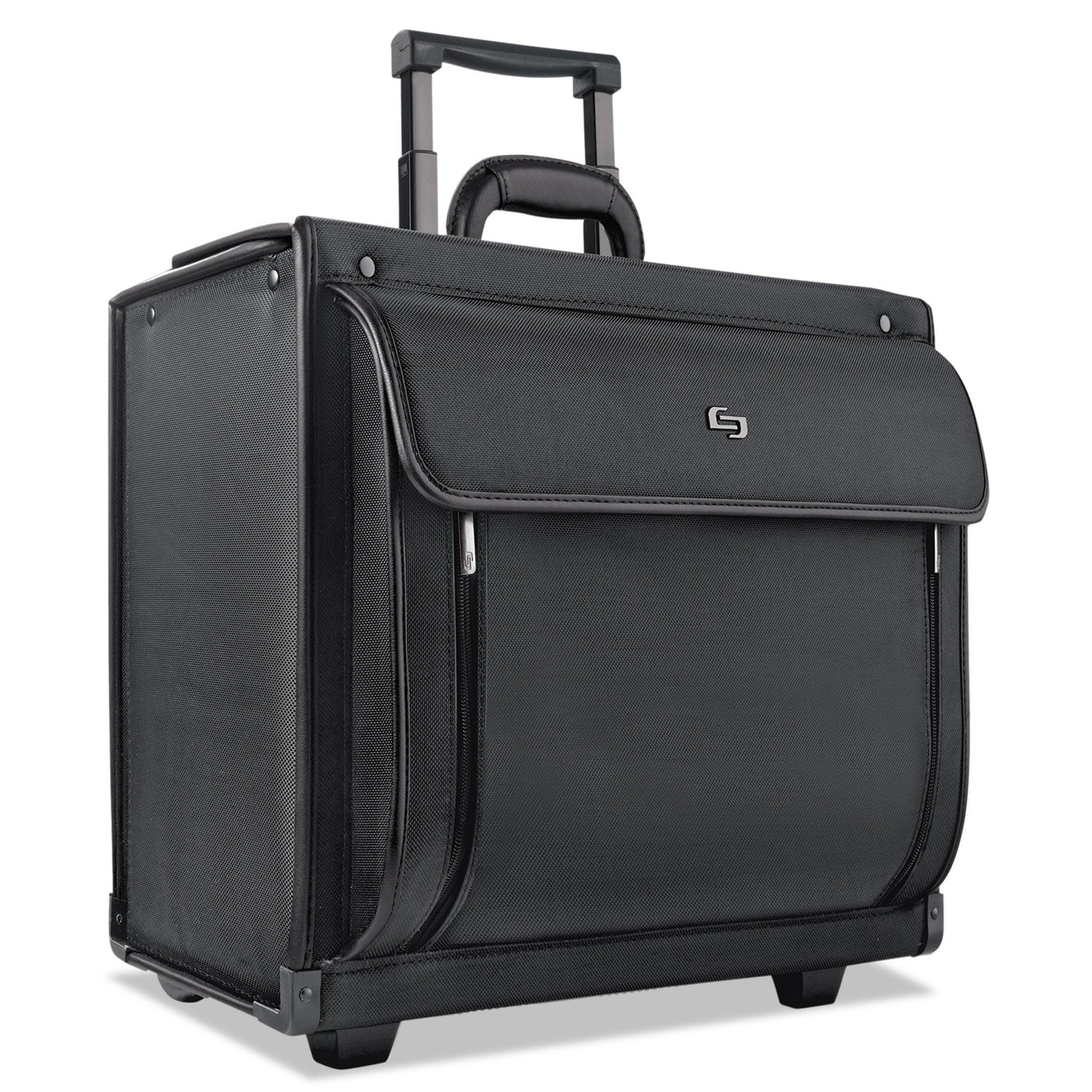 Classic Rolling Catalog Case, Fits Devices Up to 16", Polyester, 18 x 8 x 14, Black - 