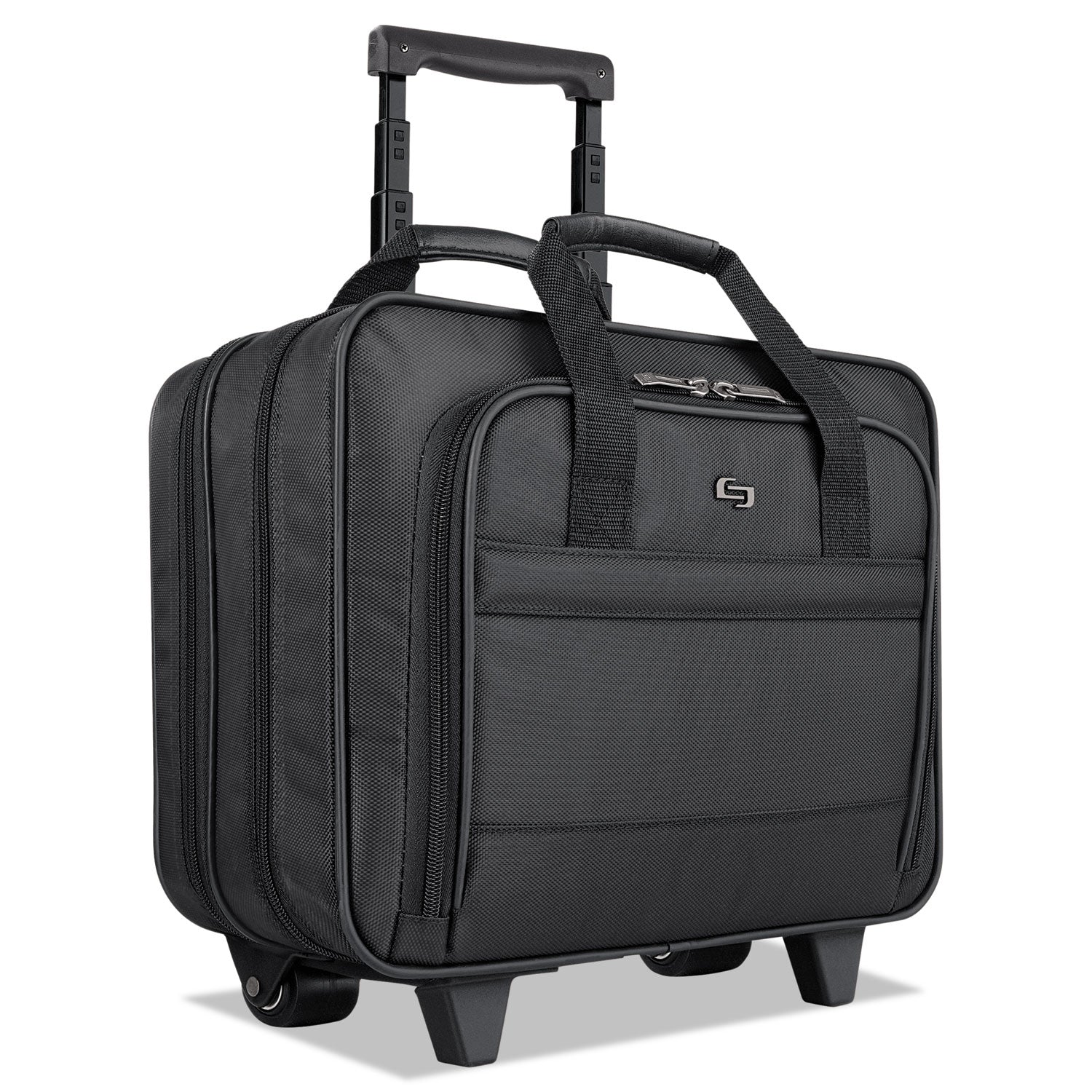 Classic Rolling Case, Fits Devices Up to 15.6", Ballistic Polyester, 15.94 x 5.9 x 12, Black - 