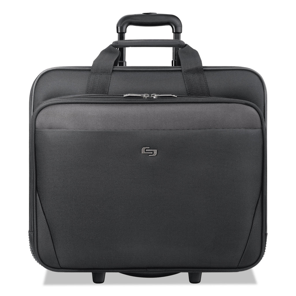 Classic Rolling Case, Fits Devices Up to 17.3", Polyester, 16.75 x 7 x 14.38, Black - 