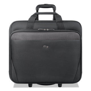 Classic Rolling Case, Fits Devices Up to 17.3", Polyester, 16.75 x 7 x 14.38, Black - 