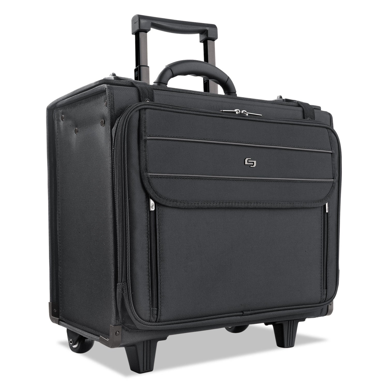 Classic Rolling Catalog Case, Fits Devices Up to 17.3", Polyester, 18 x 7 x 14, Black - 