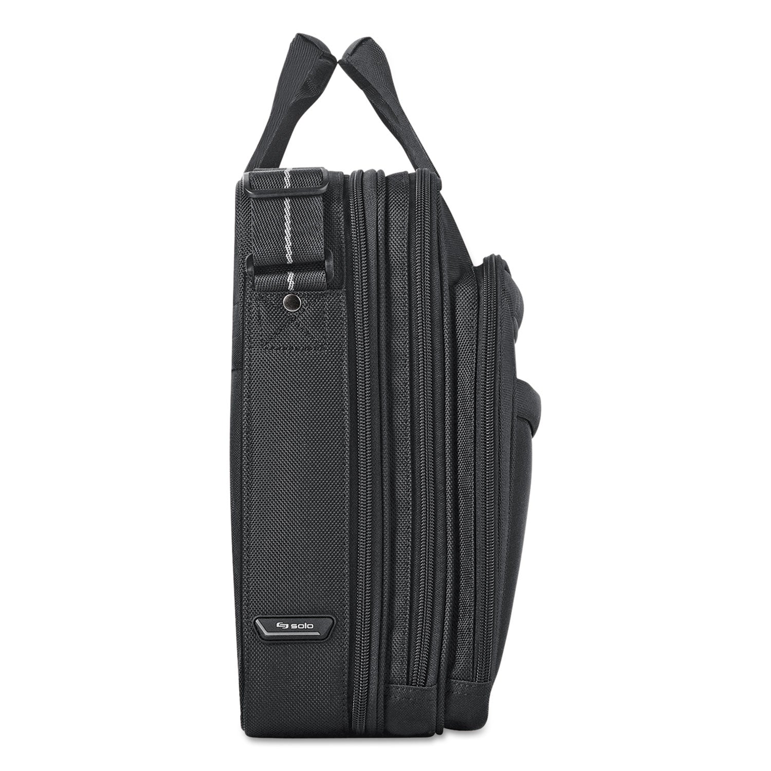 Pro CheckFast Briefcase, Fits Devices Up to 17.3", Polyester, 17 x 5.5 x 13.75, Black - 