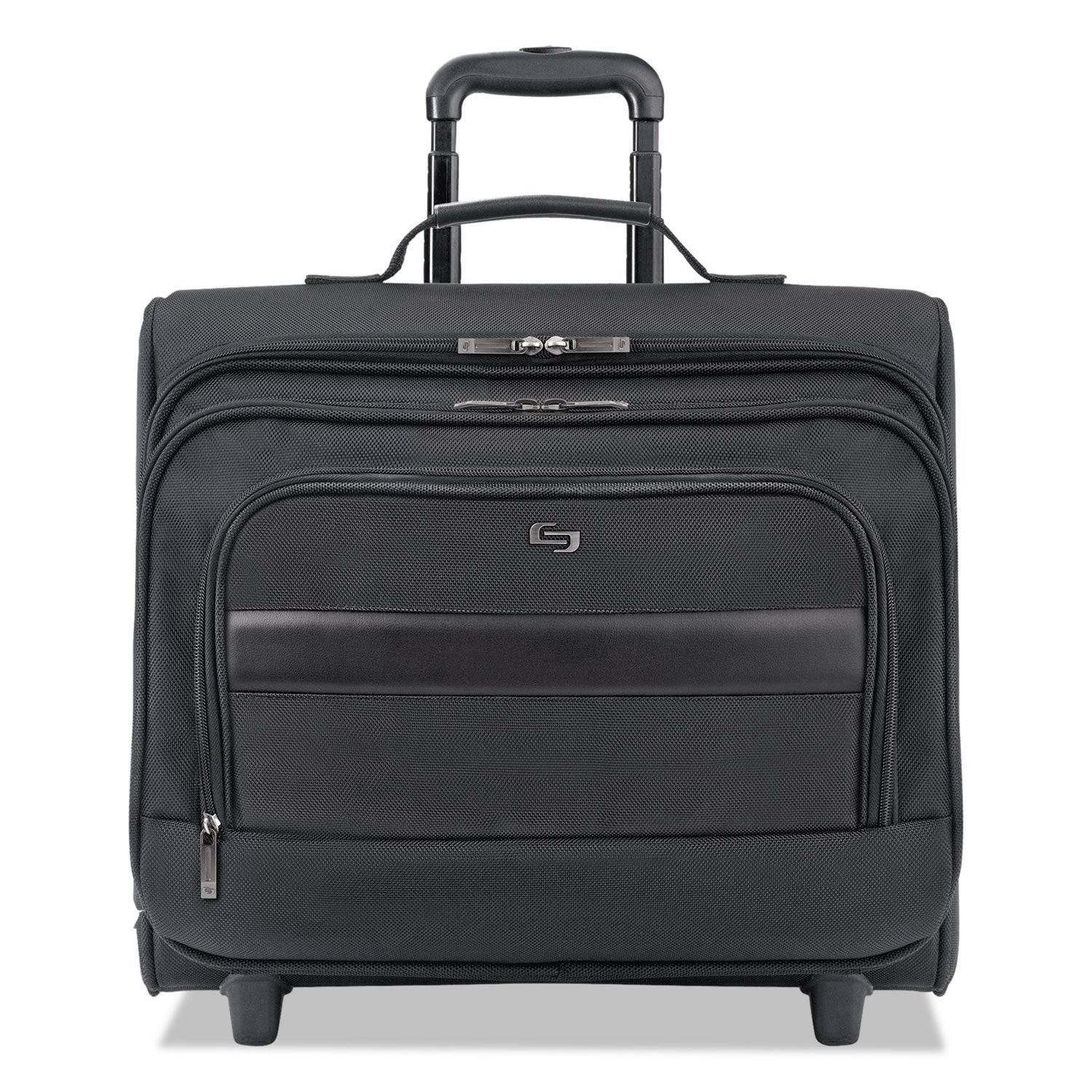 Classic Rolling Overnighter Case, Fits Devices Up to 15.6", Ballistic Polyester, 16.14 x 6.69 x 13.78, Black - 