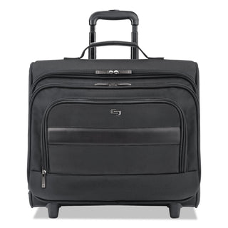 Classic Rolling Overnighter Case, Fits Devices Up to 15.6", Ballistic Polyester, 16.14 x 6.69 x 13.78, Black - 