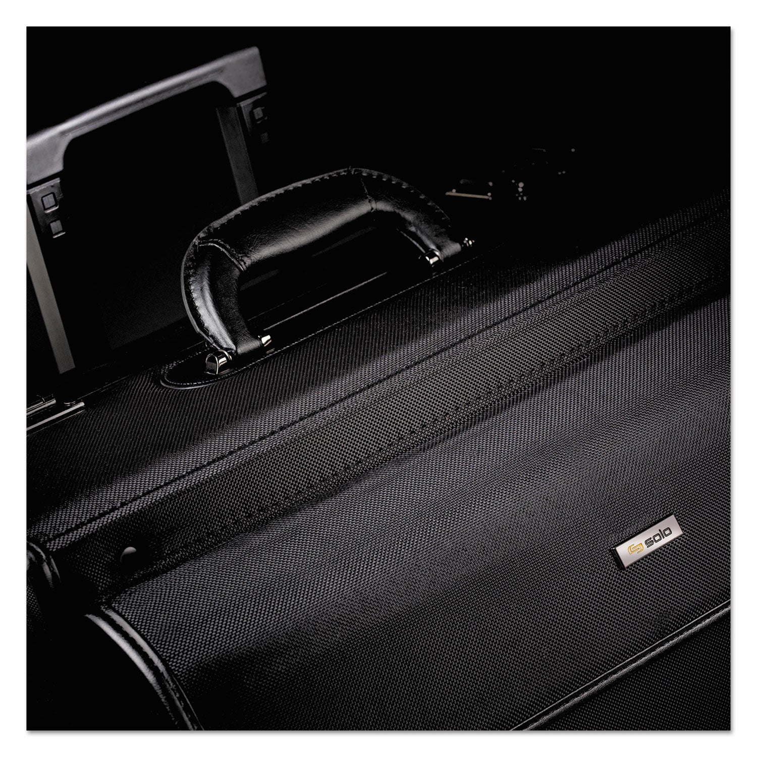 Classic Rolling Catalog Case, Fits Devices Up to 16", Polyester, 18 x 8 x 14, Black - 