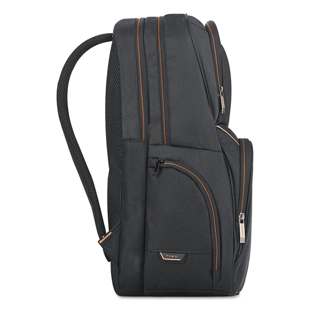Urban Backpack, Fits Devices Up to 17.3", Polyester, 12.5 x 8.5 x 18.5, Black - 