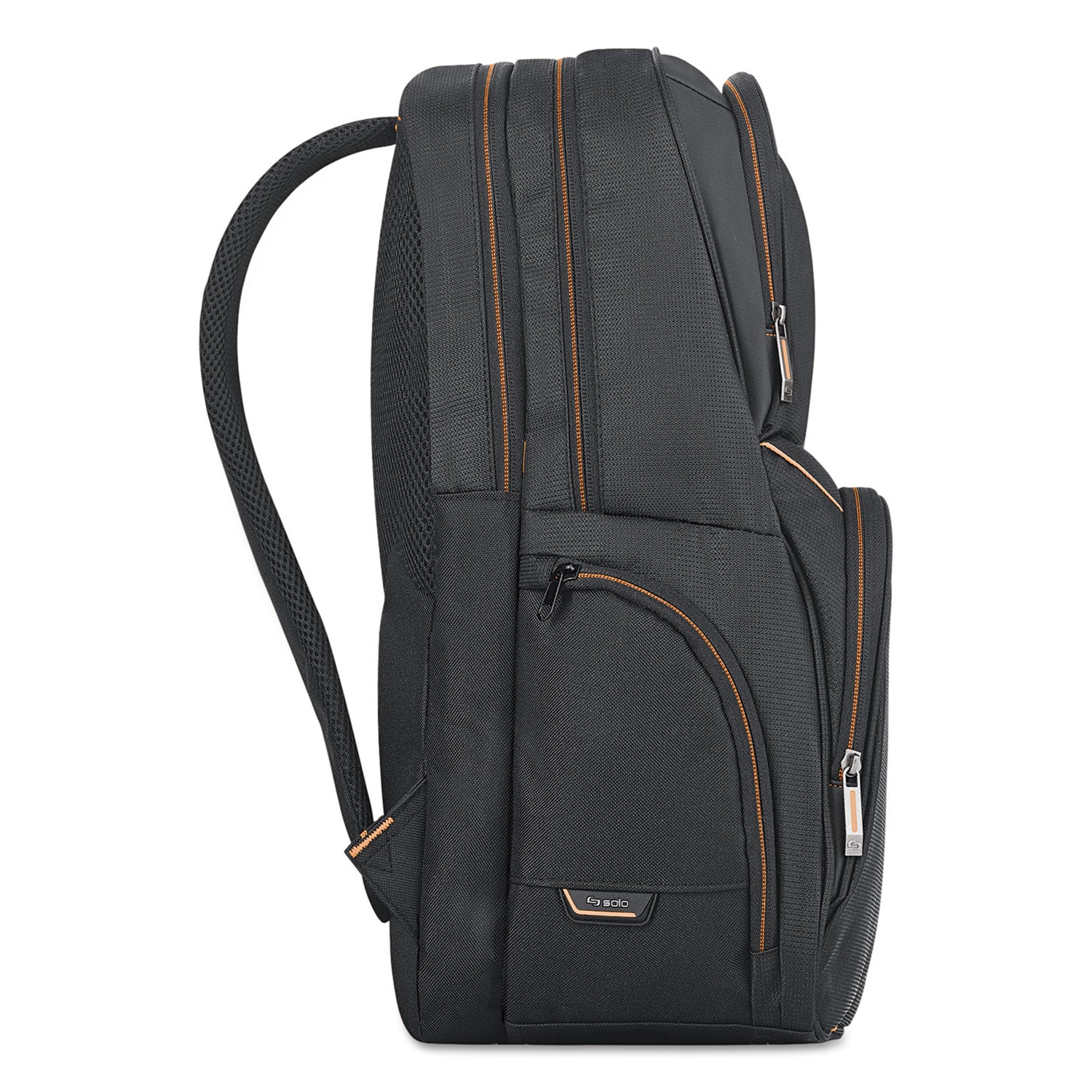 Urban Backpack, Fits Devices Up to 17.3", Polyester, 12.5 x 8.5 x 18.5, Black - 