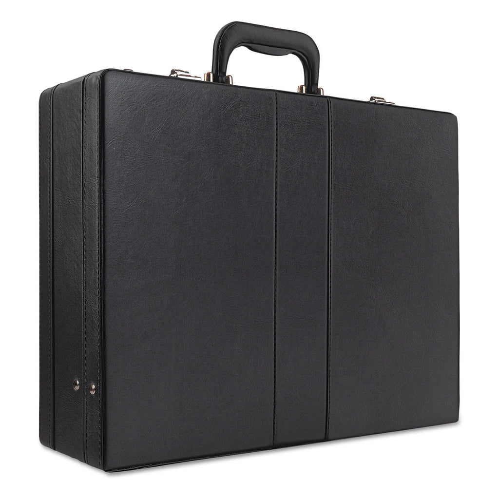 Classic Attache, Vinyl, 12.5 x 4 x 17.5, Black - 