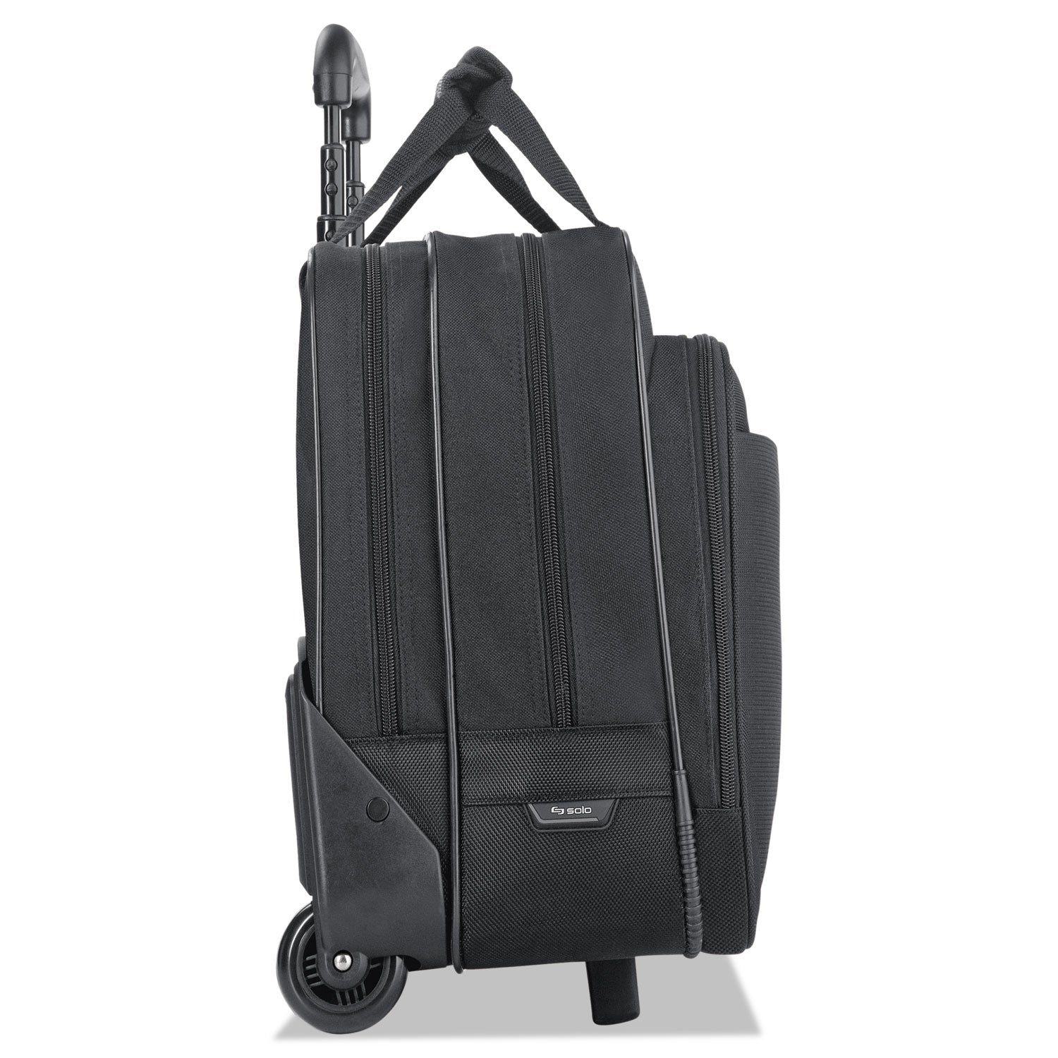 Classic Rolling Case, Fits Devices Up to 17.3", Polyester, 16.75 x 7 x 14.38, Black - 