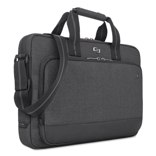 Urban Slimbrief, Fits Devices Up to 15.6", Polyester, 16" x 3" x 11.5", Gray - 