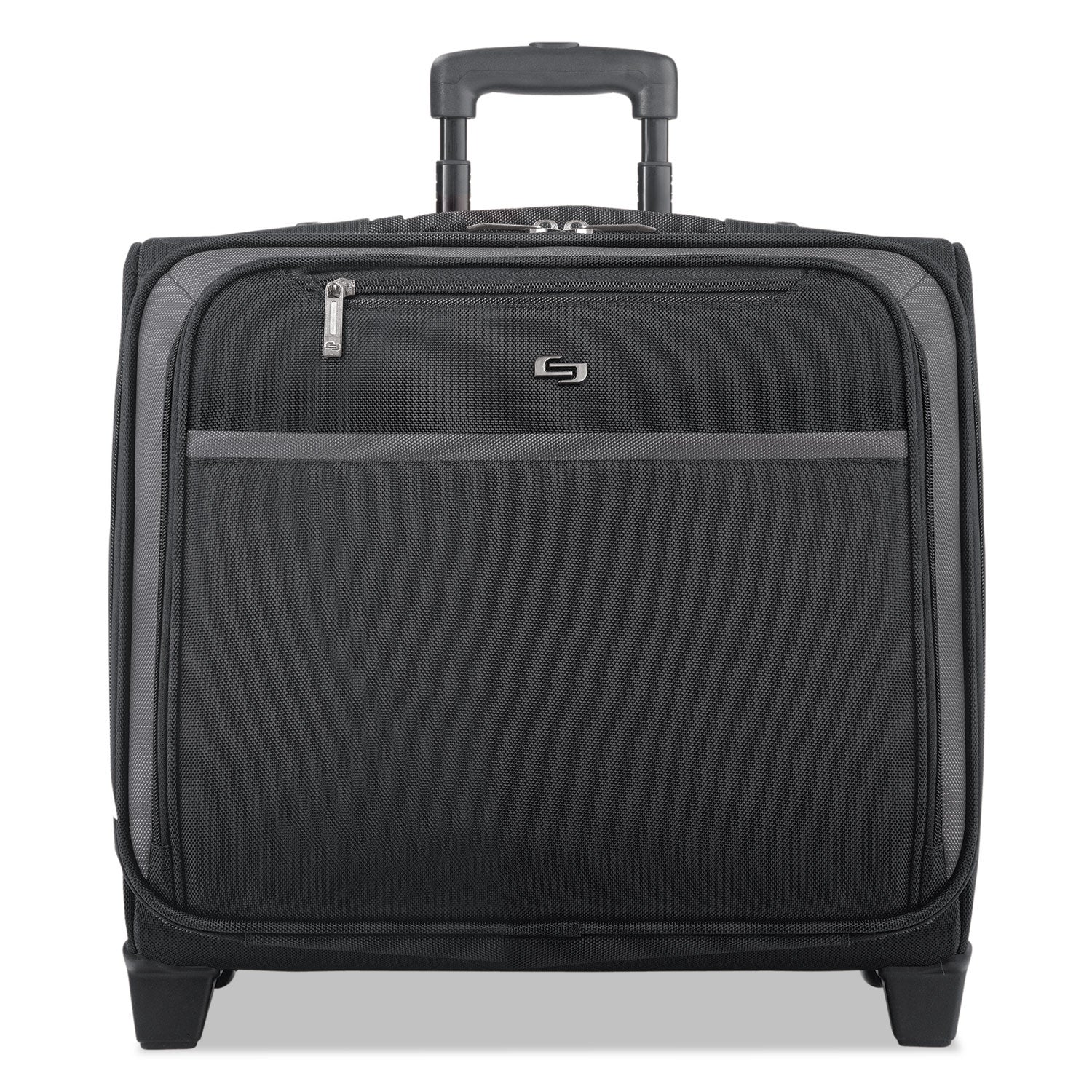 Pro Rolling Overnighter Case, Fits Devices Up to 16", Polyester, 15.5 x 8 x 11, Black - 