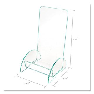 Euro-Style DocuHolder, Leaflet Size, 4.5w x 4.5d x 7.88h, Green Tinted - 
