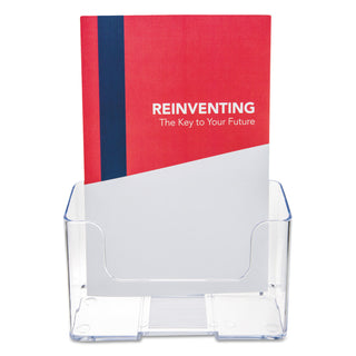 DocuHolder for Countertop/Wall-Mount, Booklet Size, 6.5w x 3.75d x 7.75h, Clear - 