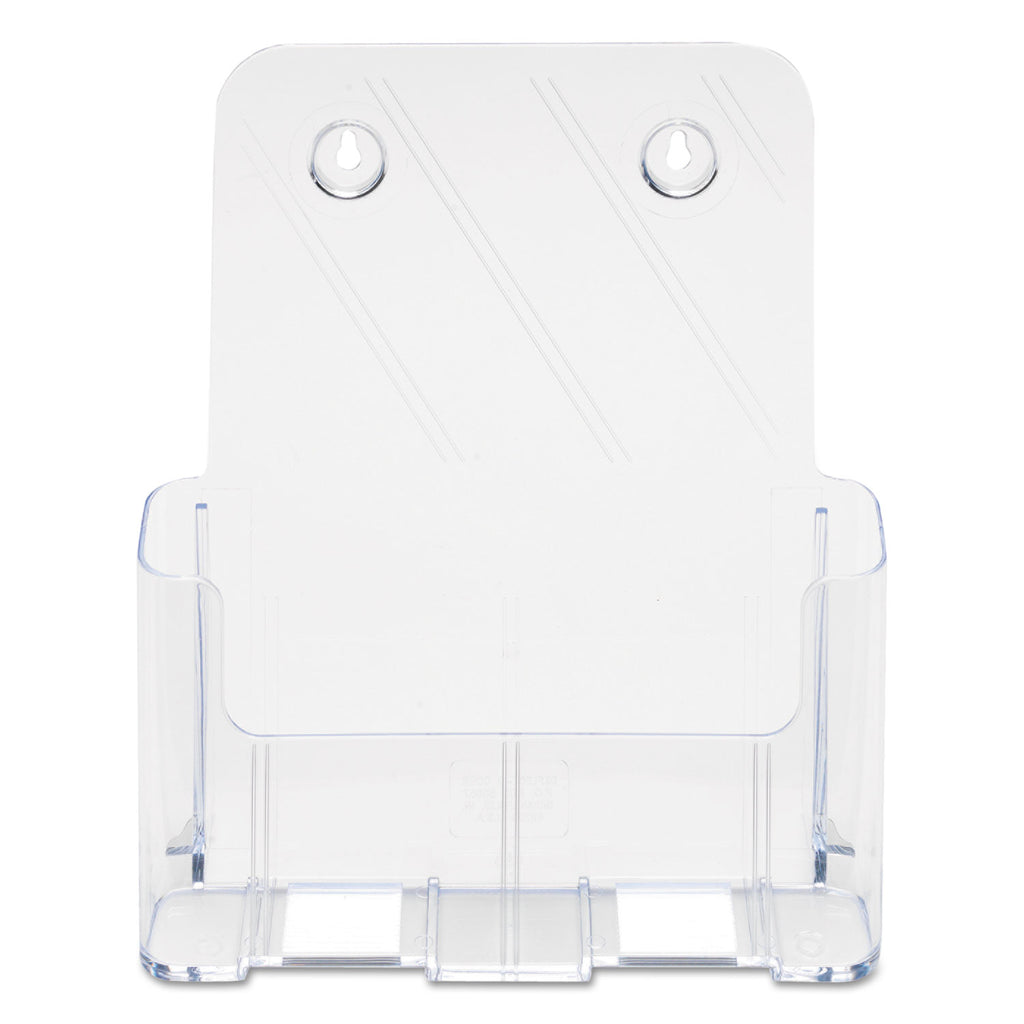 DocuHolder for Countertop/Wall-Mount, Magazine, 9.25w x 3.75d x 10.75h, Clear - 