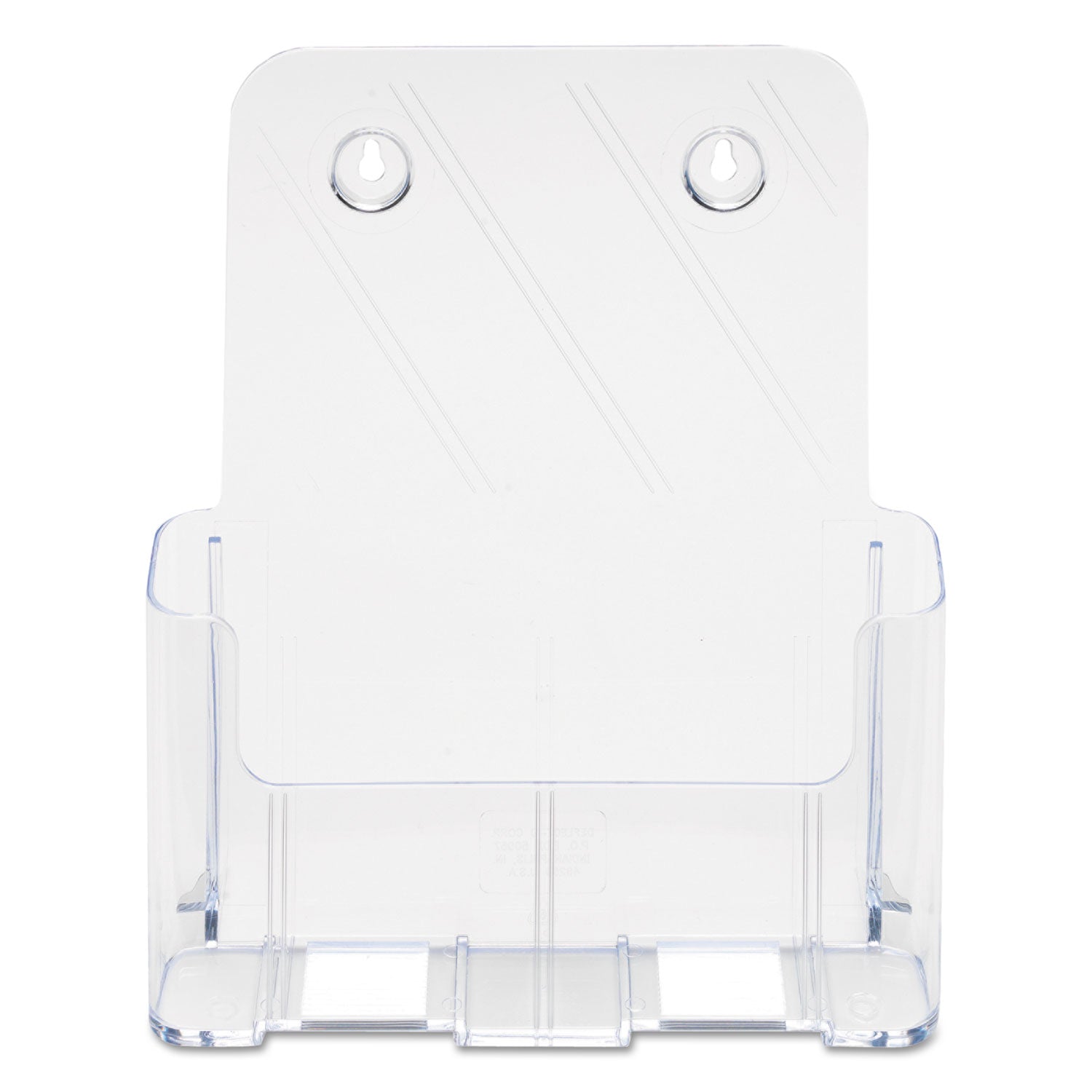 DocuHolder for Countertop/Wall-Mount, Magazine, 9.25w x 3.75d x 10.75h, Clear