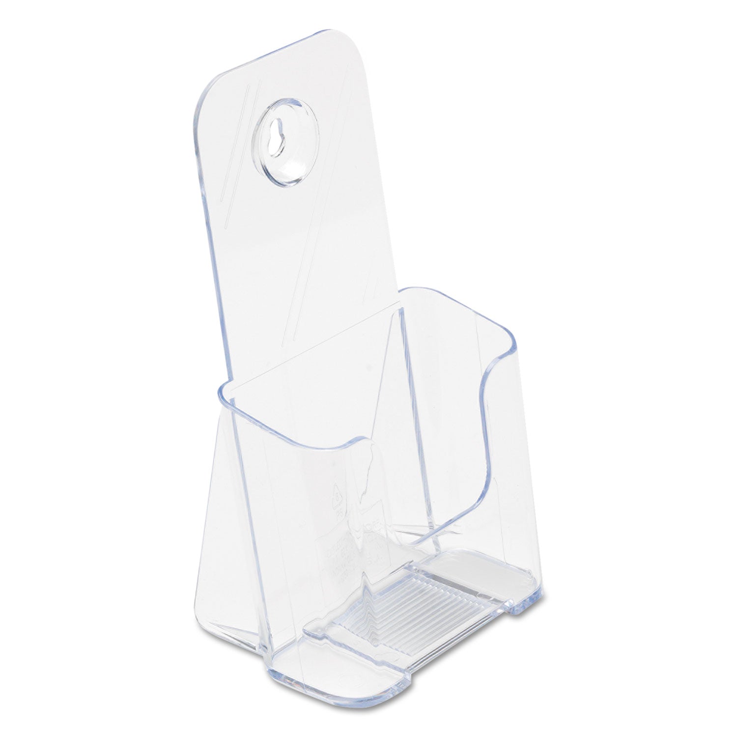 DocuHolder for Countertop/Wall-Mount, Leaflet Size, 4.25w x 3.25d x 7.75h, Clear - 