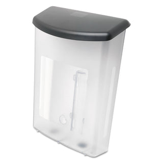 Outdoor Literature Box, 10w x 4.5d x 13.13h, Clear/Black - 