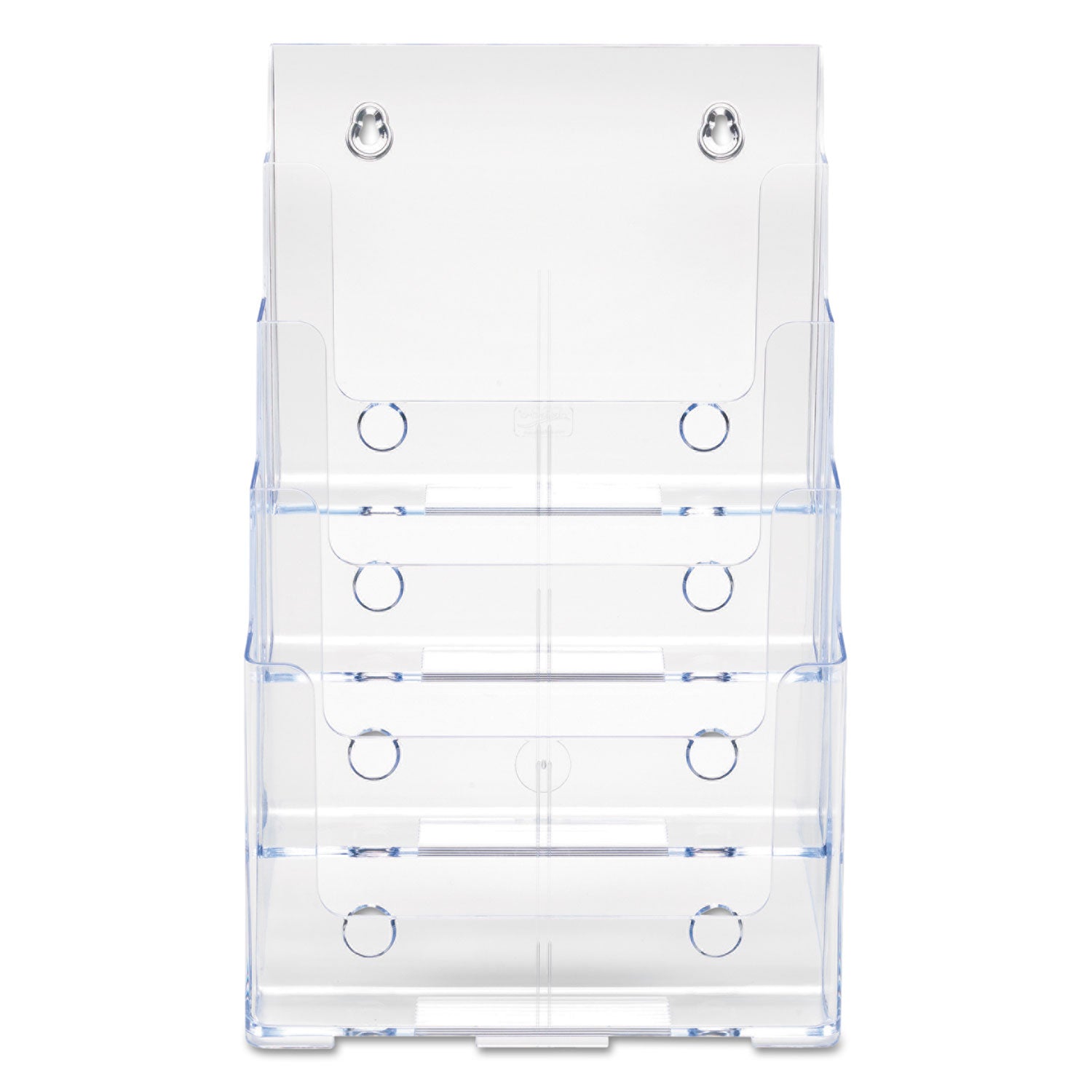 4-Compartment DocuHolder, Magazine Size, 9.38w x 7d x 13.63h, Clear, Ships in 4-6 Business Days - 
