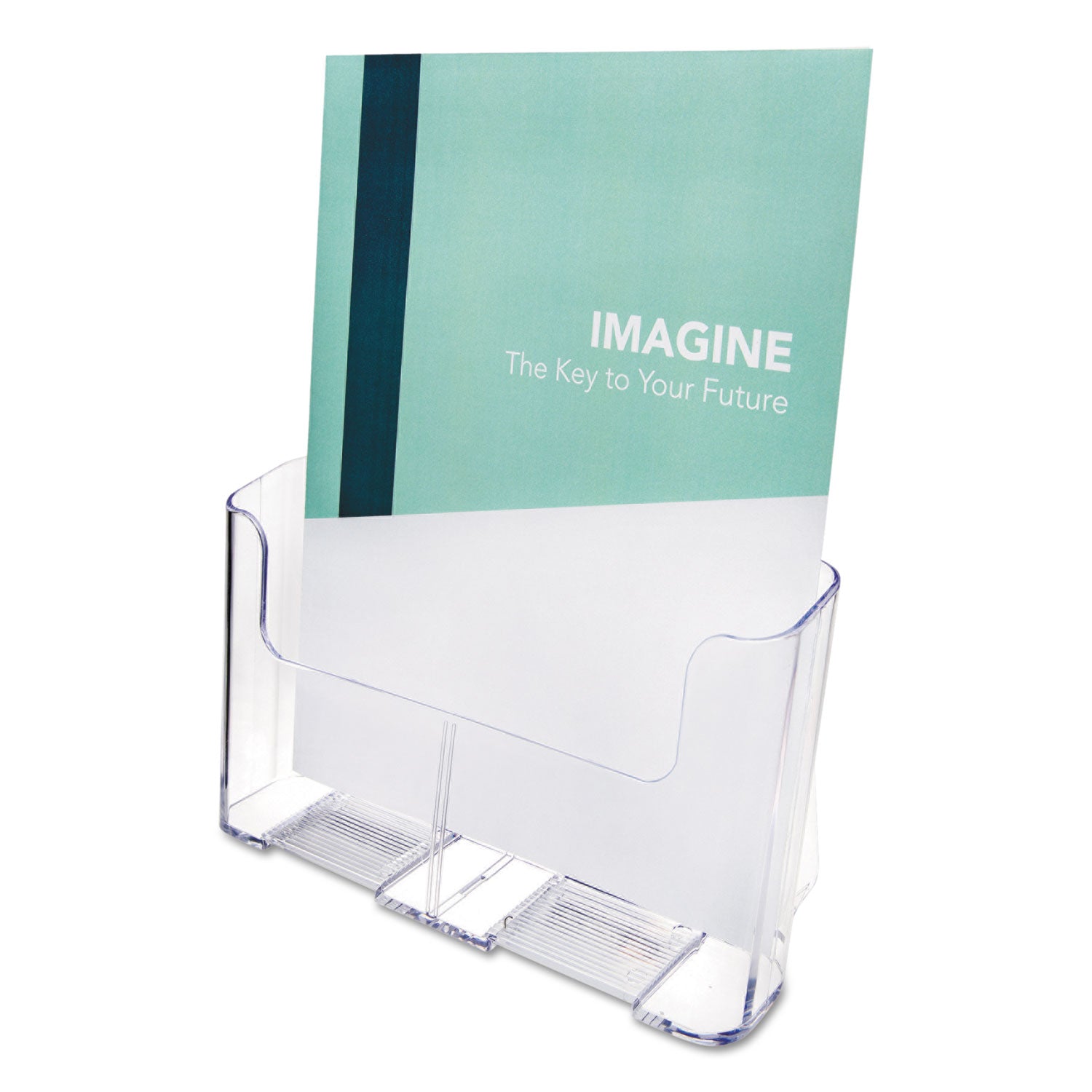 DocuHolder for Countertop/Wall-Mount, Magazine, 9.25w x 3.75d x 10.75h, Clear - 