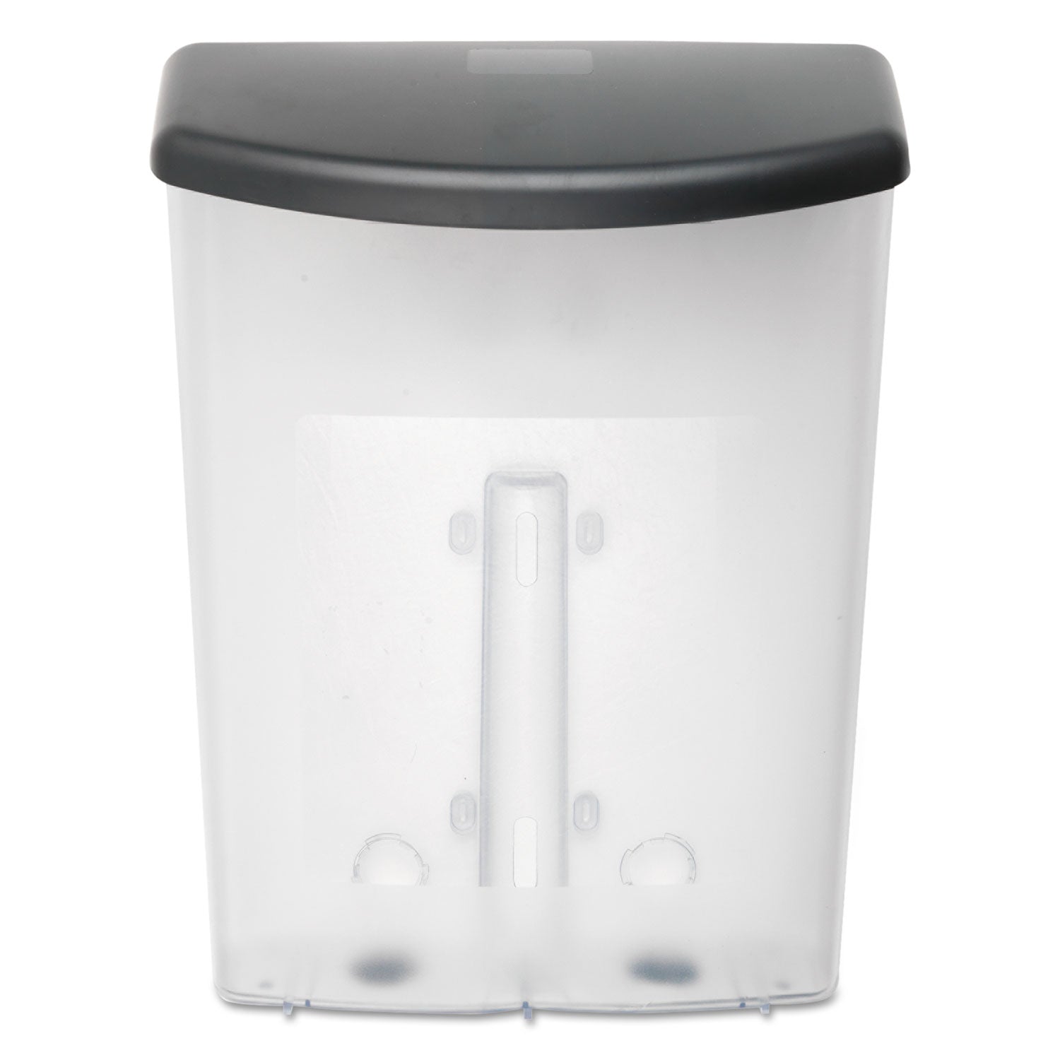 Outdoor Literature Box, 10w x 4.5d x 13.13h, Clear/Black - 
