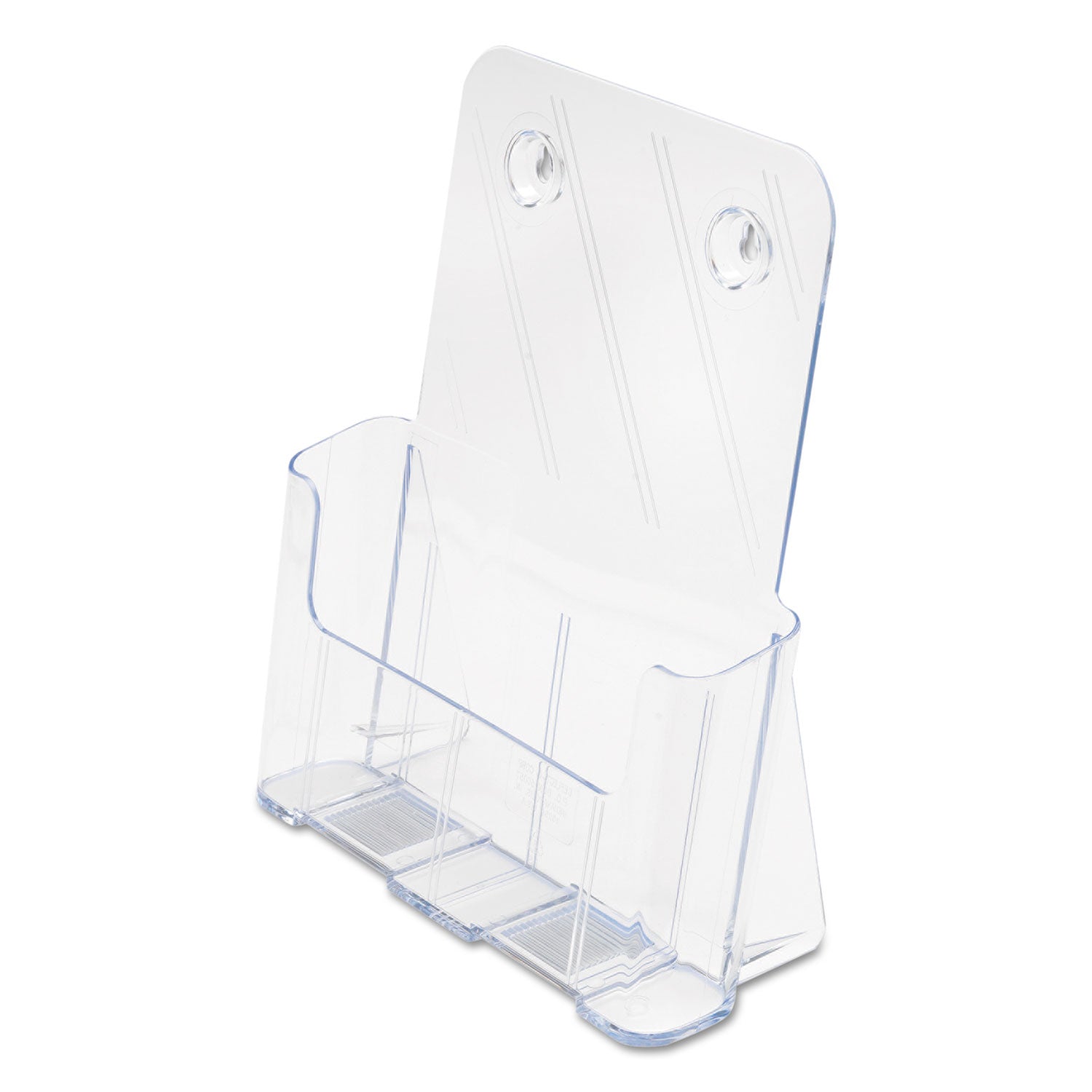 DocuHolder for Countertop/Wall-Mount, Magazine, 9.25w x 3.75d x 10.75h, Clear - 
